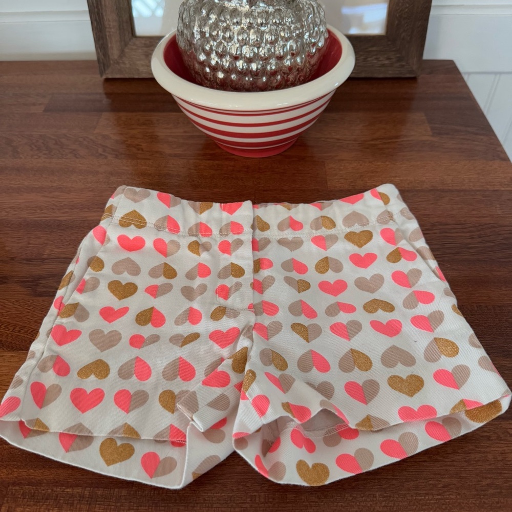 Crewcuts Heart Patterned Girl's Shorts size 2